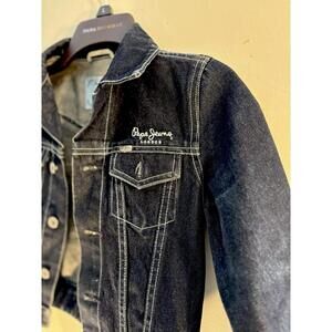 Pepe Jeans London Kids Girls Denim Button Down Jean Jacket Size S Small